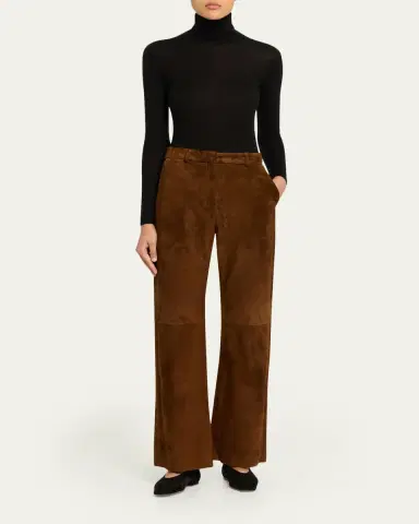 AEXAE Suede Straight-Leg Pants | Thumbnail 2 AEXAE Suede Straight-Leg Pants | Thumbnail 2