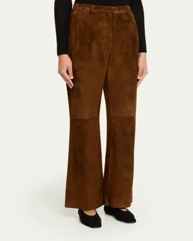 AEXAE Suede Straight-Leg Pants | Thumbnail 4 AEXAE Suede Straight-Leg Pants | Thumbnail 4
