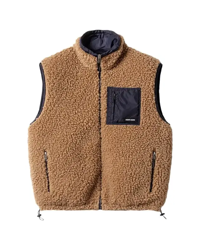 Fleece Wool Puffer Vest