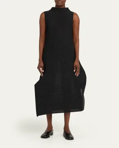 Issey Miyake Folded Pleats Sleeveless Midi Dress | Thumbnail 2 Issey Miyake Folded Pleats Sleeveless Midi Dress | Thumbnail 2