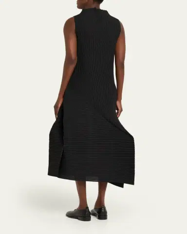 Issey Miyake Folded Pleats Sleeveless Midi Dress | Thumbnail 3 Issey Miyake Folded Pleats Sleeveless Midi Dress | Thumbnail 3