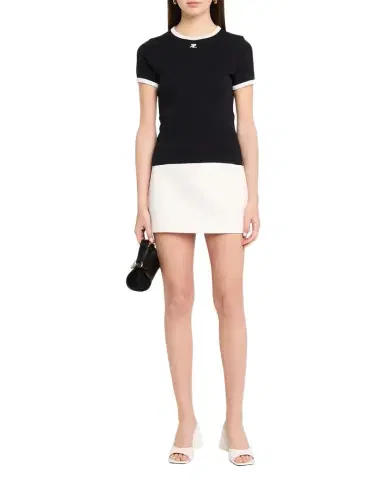 Courrèges Signature Contrast T-Shirt | Thumbnail 1