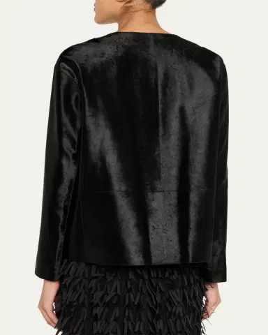 Lafayette 148 New York x The Morning Show Calf Hair Jacket | Thumbnail 3