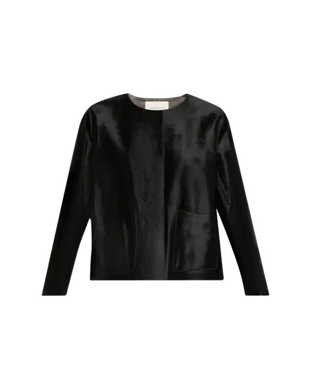 x The Morning Show Calf Hair Jacket