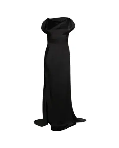 Victoria Beckham Sleeveless Satin Slit Gown | Thumbnail 1