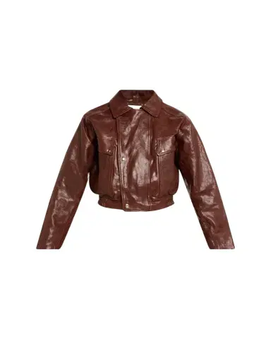 RÙADH Haddow Shiny Leather Moto Jacket | Thumbnail 1