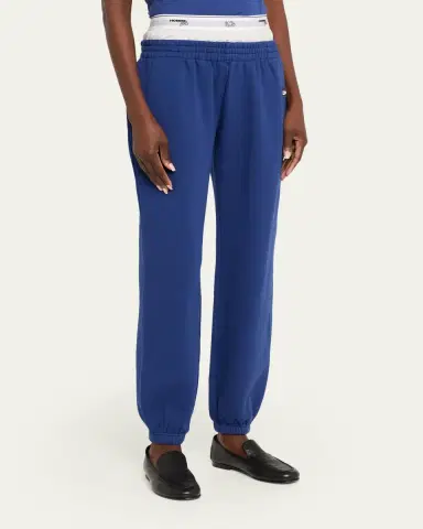 Hommegirls x Fruit Of The Loom Peekaboo Boxer Straight-Leg Ankle Sweatpants | Thumbnail 4