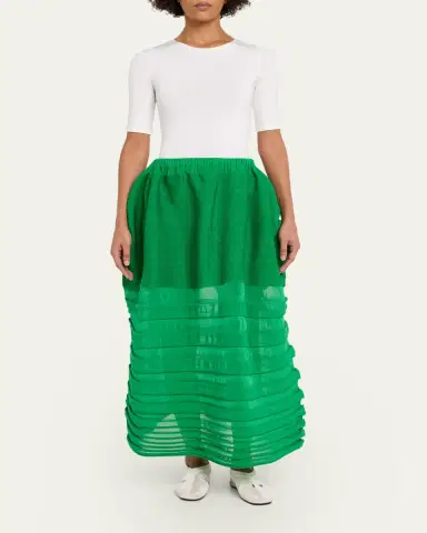 Issey Miyake Moving Sheer Knit Maxi Skirt | Thumbnail 6 Issey Miyake Moving Sheer Knit Maxi Skirt | Thumbnail 6