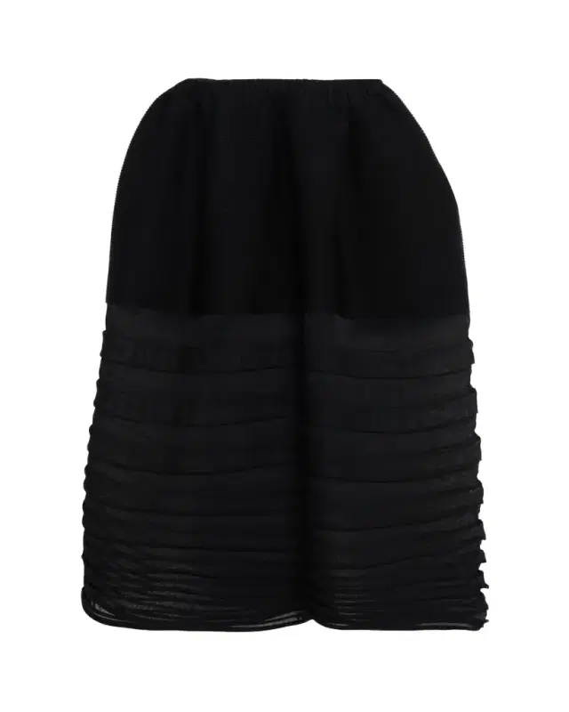 Issey Miyake Moving Sheer Knit Maxi Skirt