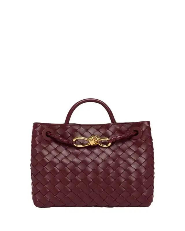 Bottega Veneta Andiamo Small Leather Top-Handle Bag