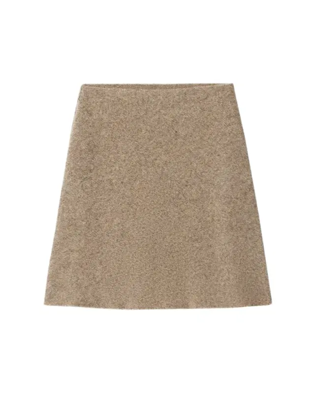 Wool A-Line Skirt