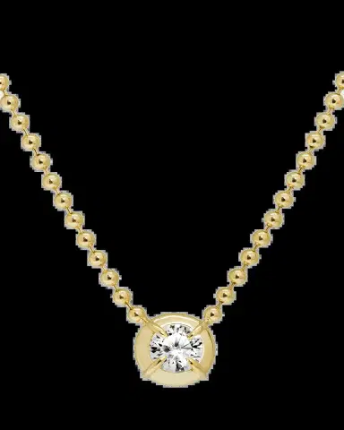 Dara Kaye Solar Drop Round Lab-Grown Diamond Solitaire Necklace | Thumbnail 2 Dara Kaye Solar Drop Round Lab-Grown Diamond Solitaire Necklace | Thumbnail 2