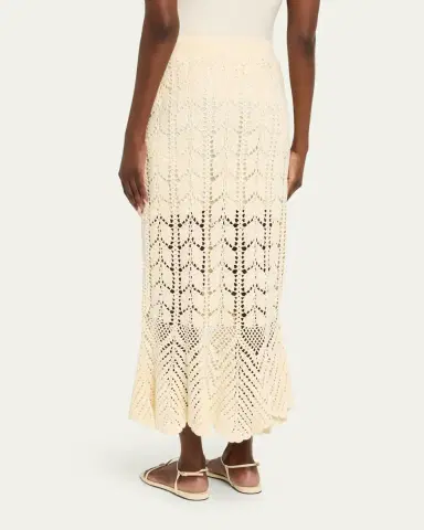 Zimmermann Awaken Lace Crochet Maxi Skirt | Thumbnail 3