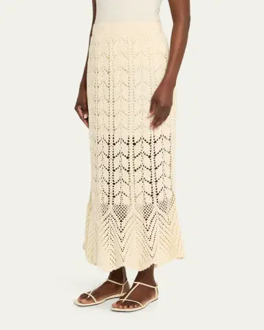 Zimmermann Awaken Lace Crochet Maxi Skirt | Thumbnail 4