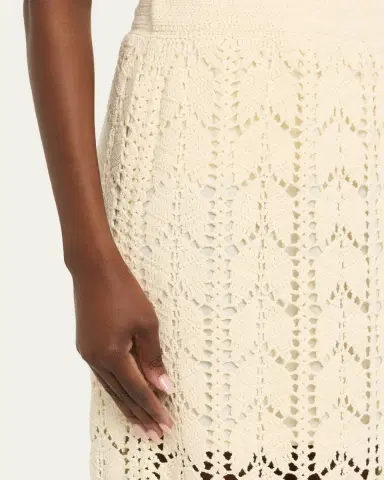 Zimmermann Awaken Lace Crochet Maxi Skirt | Thumbnail 5
