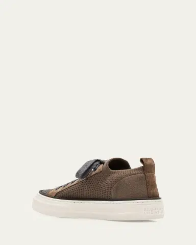 Brunello Cucinelli Monili Knit Low-Top Sneakers | Thumbnail 4 Brunello Cucinelli Monili Knit Low-Top Sneakers | Thumbnail 4