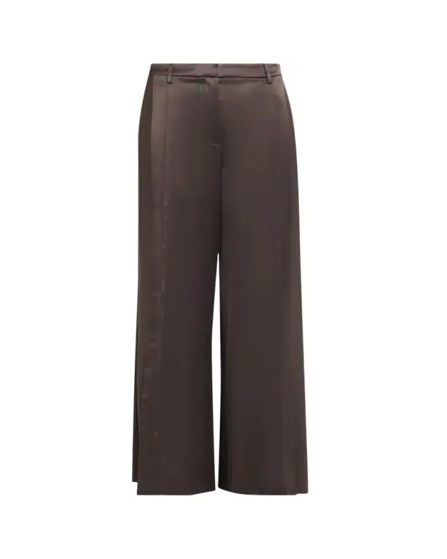 Taite Satin Wide-Leg Pants