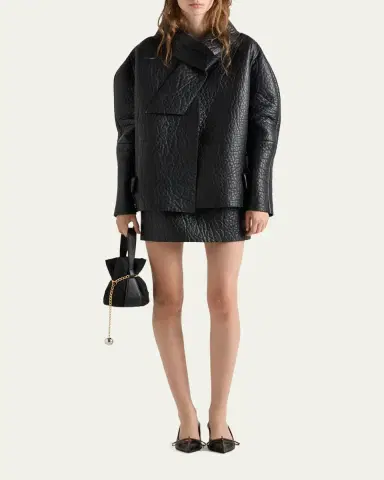 Prada Nappa Leather Mini Skirt | Thumbnail 2 Prada Nappa Leather Mini Skirt | Thumbnail 2