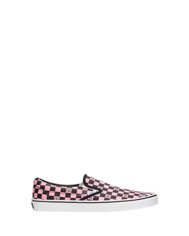 x Vans Men's VLogo Checkerboard Classic Slip-On Sneakers