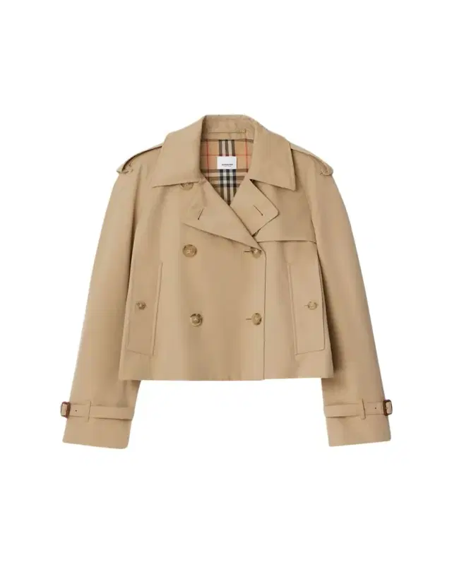 Haltye Cropped Gabardine Trench Jacket