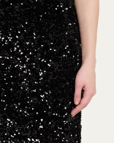 Vince Sequined Velvet Midi Skirt | Thumbnail 5