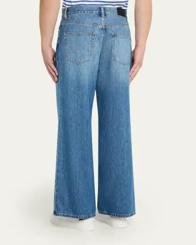 Helmut Lang Men's Low-Rise Relaxed Straight Leg Jeans | Thumbnail 3 Helmut Lang Men's Low-Rise Relaxed Straight Leg Jeans | Thumbnail 3