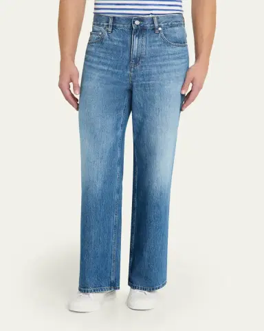 Helmut Lang Men's Low-Rise Relaxed Straight Leg Jeans | Thumbnail 4 Helmut Lang Men's Low-Rise Relaxed Straight Leg Jeans | Thumbnail 4