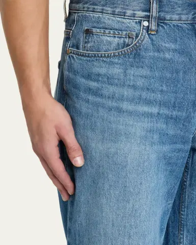 Helmut Lang Men's Low-Rise Relaxed Straight Leg Jeans | Thumbnail 5 Helmut Lang Men's Low-Rise Relaxed Straight Leg Jeans | Thumbnail 5