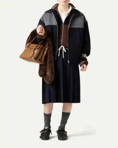 Miu Miu Brushed Wool-Cashmere Zip Jacket | Thumbnail 2