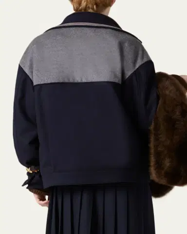 Miu Miu Brushed Wool-Cashmere Zip Jacket | Thumbnail 3