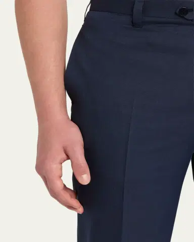 Cesare Attolini Men's Cotton-Wool Twill Pants | Thumbnail 5 Cesare Attolini Men's Cotton-Wool Twill Pants | Thumbnail 5