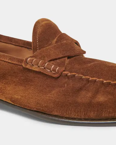 Tom Ford Men's Ripley Suede Twist-Strap Loafers | Thumbnail 2 Tom Ford Men's Ripley Suede Twist-Strap Loafers | Thumbnail 2