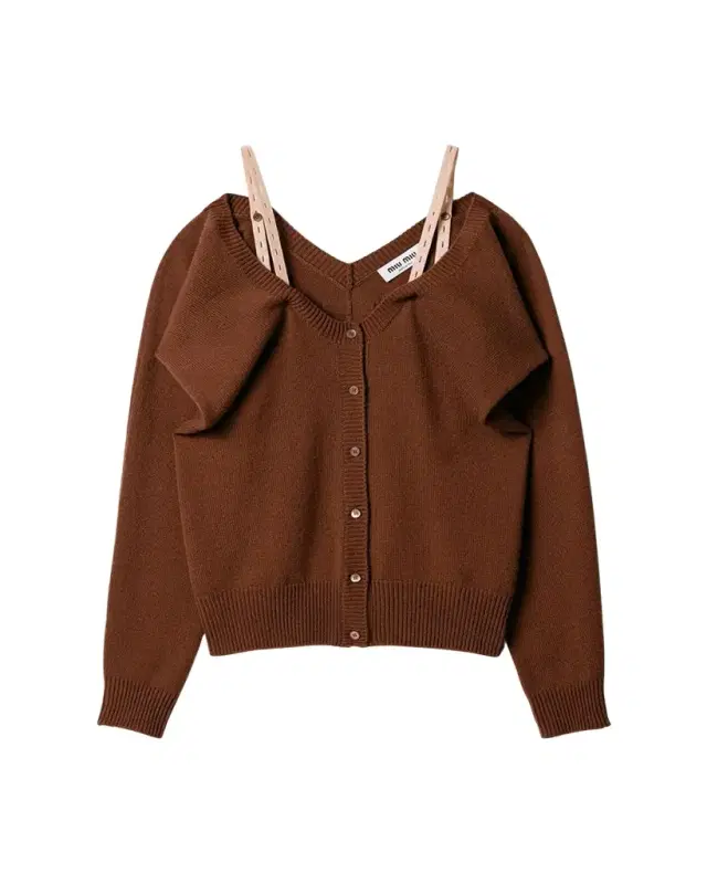 Cashmere Cardigan with Detachable Straps