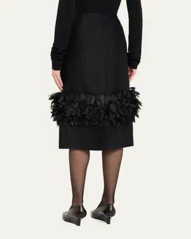 TOTEME Petal Embellished Pencil Skirt | Thumbnail 3 TOTEME Petal Embellished Pencil Skirt | Thumbnail 3