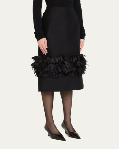 TOTEME Petal Embellished Pencil Skirt | Thumbnail 4 TOTEME Petal Embellished Pencil Skirt | Thumbnail 4