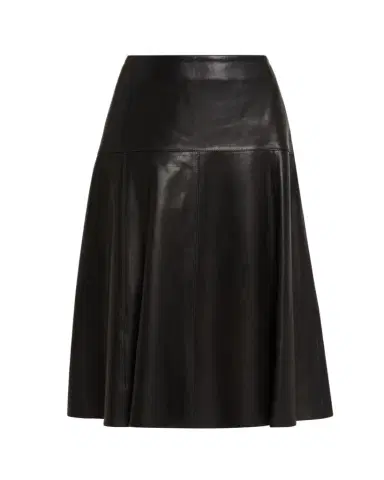 ARMA Susana A-Line Leather Midi Skirt | Thumbnail 1 ARMA Susana A-Line Leather Midi Skirt | Thumbnail 1