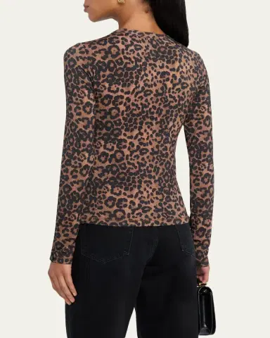 Rag & Bone Luca Long-Sleeve Leopard Tee | Thumbnail 3 Rag & Bone Luca Long-Sleeve Leopard Tee | Thumbnail 3