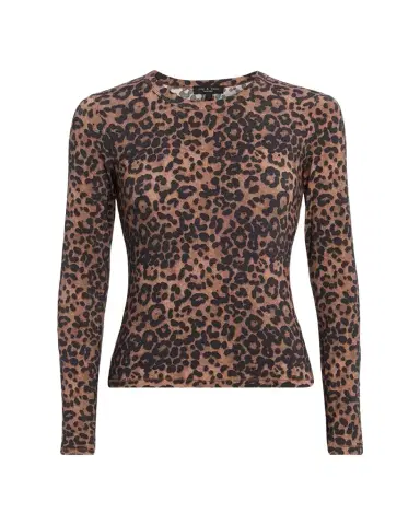 Rag & Bone Luca Long-Sleeve Leopard Tee | Thumbnail 1 Rag & Bone Luca Long-Sleeve Leopard Tee | Thumbnail 1