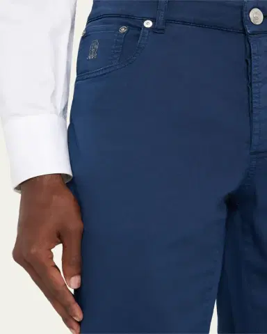 Brunello Cucinelli Men's Italian-Fit Denim Five-Pocket Pants | Thumbnail 13 Brunello Cucinelli Men's Italian-Fit Denim Five-Pocket Pants | Thumbnail 13