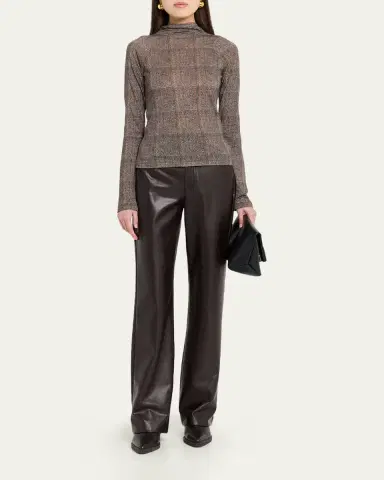 rag & bone Shaw Plaid Turtleneck Top | Thumbnail 2