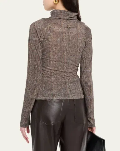 rag & bone Shaw Plaid Turtleneck Top | Thumbnail 3
