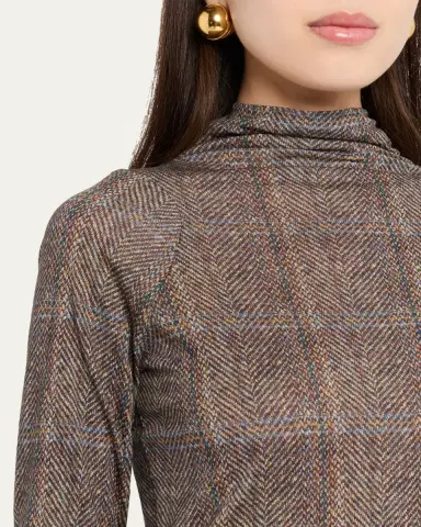 rag & bone Shaw Plaid Turtleneck Top | Thumbnail 5