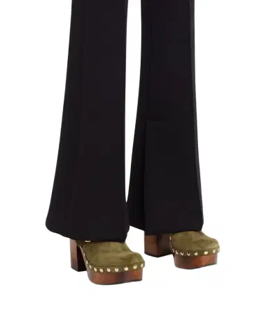 Gucci Marmont GG Suede Platform Clogs | Thumbnail 1