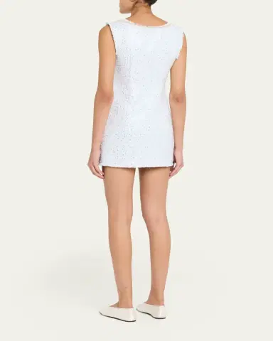 LoveShackFancy Adelaine Sequined Tweed Mini Dress | Thumbnail 3 LoveShackFancy Adelaine Sequined Tweed Mini Dress | Thumbnail 3