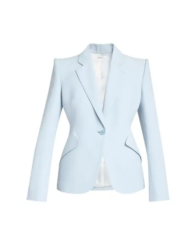 Single-Button Crepe Jacket