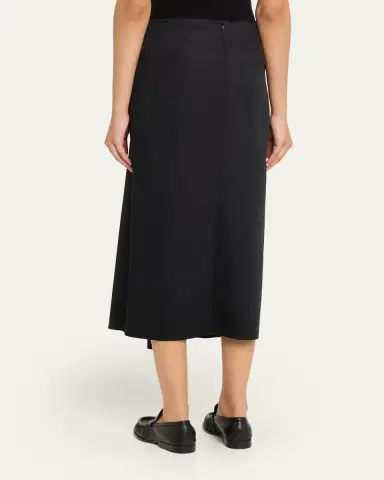 Max Mara Ruched-Detail Midi Skirt | Thumbnail 3
