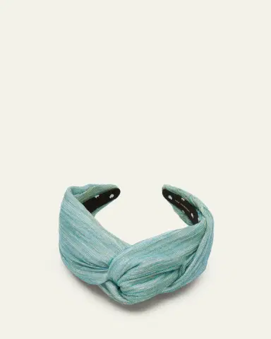 Lele Sadoughi Greta Shimmer Knotted Headband | Thumbnail 2 Lele Sadoughi Greta Shimmer Knotted Headband | Thumbnail 2