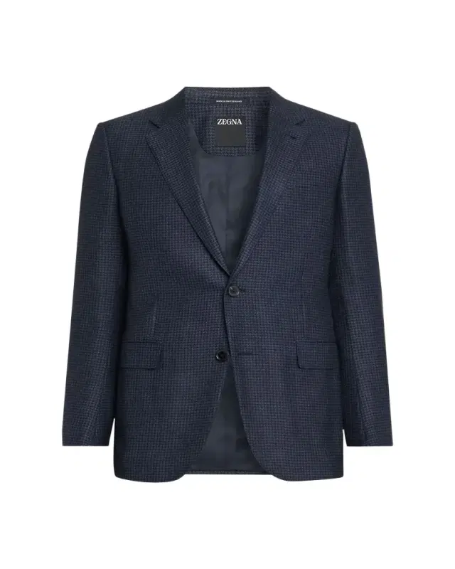 ZEGNA Men's Woven Houndstooth Single-Breasted Sport Coat