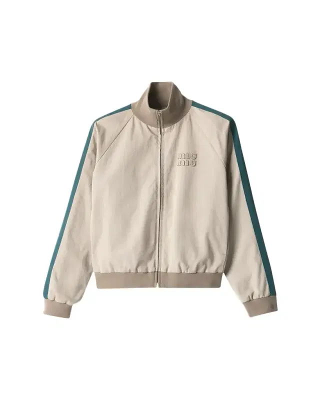 Sleeve-Stripe Zip Track Jacket