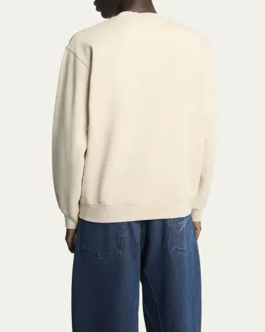 Jacquemus Men's Grosgrain Logo Cotton Sweatshirt | Thumbnail 3